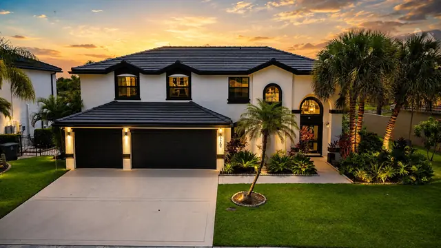 Front at sunset photo
